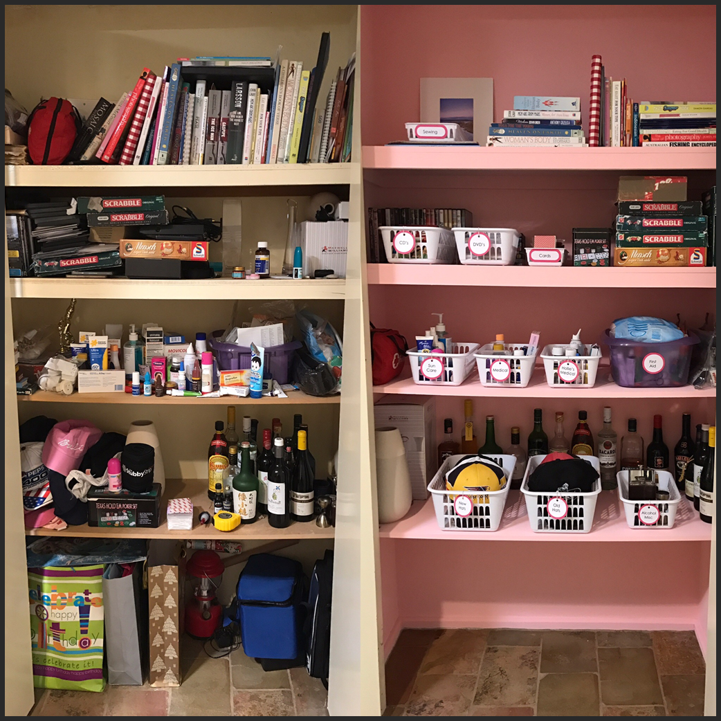 messy cupboard, utility, disorganised, disorganized, cluttered, organised, organized